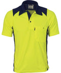 DNC Workwear Work Wear DNC WORKWEAR Cool Breathe Short Sleeve Action Polo Shirt 3893