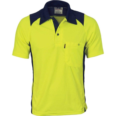 DNC Workwear Work Wear DNC WORKWEAR Cool Breathe Short Sleeve Action Polo Shirt 3893