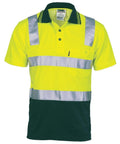 DNC Workwear Work Wear DNC WORKWEAR Cotton Back Hi-Vis Two-Tone Short Sleeve Polo Shirt with CSR Reflective Tape 3817