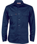 DNC Workwear Work Wear DNC WORKWEAR Cotton Drill Long Sleeve Work Shirt 3202