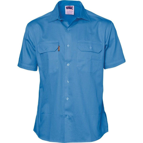 DNC Workwear Work Wear DNC WORKWEAR Cotton Drill Short Sleeve Work Shirt 3201