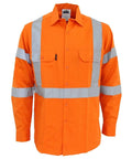 DNC Workwear Work Wear DNC WORKWEAR Hi-Vis 3-way vented "X" back & Bio-Motion Taped Shirt 3545