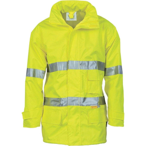 DNC Workwear Work Wear Yellow / S DNC WORKWEAR Hi-Vis Breathable Anti-Static Jacket with 3M Reflective Tape 3875