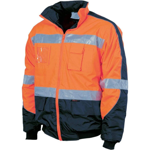 DNC Workwear Work Wear Orange/Navy / XS DNC WORKWEAR Hi-Vis D/N Contrast Bomber Jacket 3992