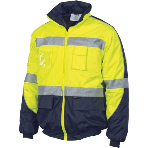 DNC Workwear Work Wear DNC WORKWEAR Hi-Vis D/N Contrast Bomber Jacket 3992