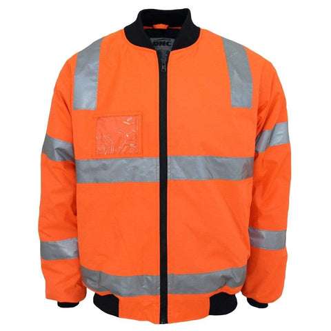 DNC Workwear Work Wear Orange / XS DNC WORKWEAR Hi-Vis Hoop pattern Flying jacket Bio-Motion Tape 3769