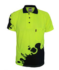 DNC Workwear Work Wear DNC WORKWEAR Hi Vis Sublimated Blot Polo 3567