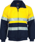 DNC Workwear Work Wear DNC WORKWEAR Hi-Vis Two-Tone Bluey Bomber Jacket with 3M Reflective Tape 3859