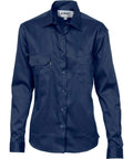 DNC Workwear Work Wear DNC WORKWEAR Women’s Cotton Drill Work Shirt - Long Sleeve 3232