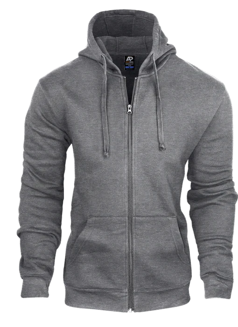 Adult Zip Hoodie 1528 Casual Wear Aussie Pacific XS Charcoal 