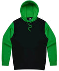 Aussie Pacific Monash Men's Hoodies 1530  Aussie Pacific BLACK/KAWA GREEN S 