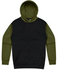 Aussie Pacific Monash Kids Hoodie 3530  Aussie Pacific BLACK/MILITARY GREEN 4 