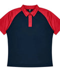 Aussie Pacific Manly Mens Polo 1318  Aussie Pacific NAVY/RED S 