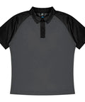 Aussie Pacific Manly Mens Polo 1318  Aussie Pacific CHARCOAL/BLACK S 