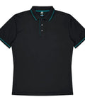 Aussie Pacific Cottesloe Men's Polo Shirt 1319  Aussie Pacific BLACK/TEAL S 