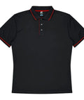 Aussie Pacific Cottesloe Men's Polo Shirt 1319  Aussie Pacific BLACK/RED S 