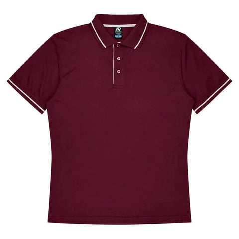 Aussie Pacific Cottesloe Men's Polo Shirt 1319  Aussie Pacific MAROON/WHITE S 