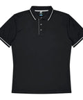 Aussie Pacific Cottesloe Men's Polo Shirt 1319  Aussie Pacific BLACK/WHITE S 