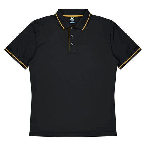 Aussie Pacific Cottesloe Men's Polo Shirt 1319  Aussie Pacific BLACK/GOLD S 