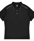 Aussie Pacific Currumbin Men's Polo Shirt 1320  Aussie Pacific BLACK/WHITE S 