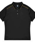 Aussie Pacific Currumbin Men's Polo Shirt 1320  Aussie Pacific BLACK/GOLD S 