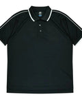 Aussie Pacific Double Bay Men's Polo Shirt 1322  Aussie Pacific BLACK/WHITE S 