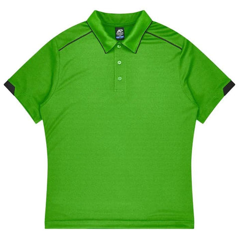 Aussie Pacific Currumbin Men's Polo Shirt 1320  Aussie Pacific KAWA GREEN/BLACK S 