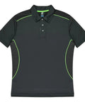 Aussie Pacific Kuranda Men's Polo Shirt 1323  Aussie Pacific SLATE/FLURO GREEN S 