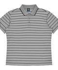 Aussie Pacific Vaucluse Men's Polo Shirt 1324  Aussie Pacific SILVER/BLACK S 