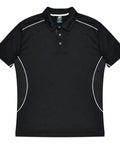 Aussie Pacific Kuranda Men's Polo Shirt 1323  Aussie Pacific BLACK/WHITE S 