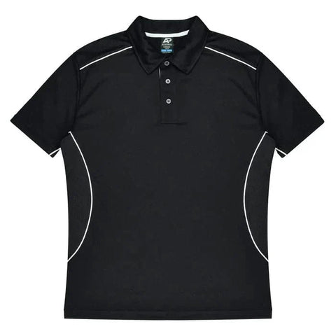 Aussie Pacific Kuranda Men's Polo Shirt 1323  Aussie Pacific BLACK/WHITE S 