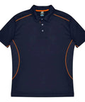 Aussie Pacific Kuranda Men's Polo Shirt 1323  Aussie Pacific NAVY/FLURO ORANGE S 