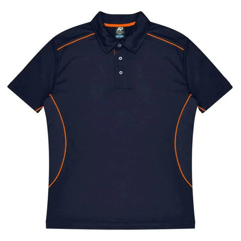 Aussie Pacific Kuranda Men's Polo Shirt 1323  Aussie Pacific NAVY/FLURO ORANGE S 