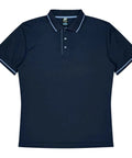 Aussie Pacific Cottesloe Kids Polo Shirt 3319  Aussie Pacific NAVY/SKY 4 