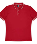 Aussie Pacific Cottesloe Kids Polo Shirt 3319  Aussie Pacific RED/WHITE 4 