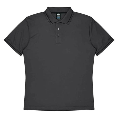 Aussie Pacific Cottesloe Kids Polo Shirt 3319  Aussie Pacific SLATE/BLACK 4 