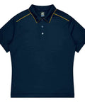 Aussie Pacific Currumbin Kids Polo Shirt 3320  Aussie Pacific NAVY/GOLD 4 