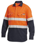 Hard Yakka Work Wear Orange/Navy / S Hard Yakka FR CF mens long sleeve shirt 2T TP Y04550