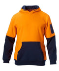 Hard Yakka 2 Tone Hi Vis Fleece Hoodie Y19325 Work Wear Hard Yakka   