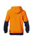 Hard Yakka 2 Tone Hi Vis Fleece Hoodie Y19325 Work Wear Hard Yakka   