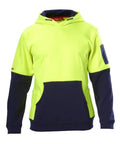 Hard Yakka 2 Tone Hi Vis Fleece Hoodie Y19325 Work Wear Hard Yakka   