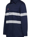 Hard Yakka Taped Long Sleeve Cotton Drill Shirt Y07227 Work Wear Hard Yakka Navy (NAV) XS 