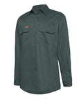 Hard Yakka Cotton Drill Long Sleeve Shirt Y07500 Work Wear Hard Yakka Green (GRN) XS 