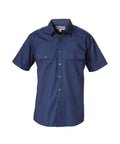 Hard Yakka Permanent Press Shirt Y07591 Work Wear Hard Yakka Navy XS 