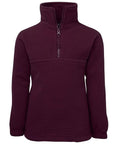 Jb's Wear Active Wear Maroon / 4 JB'S Kids 1/2 Zip Polar Jacket 3KP