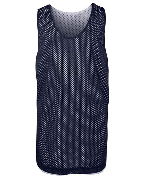 Jb's Wear Active Wear Navy/White / 6 JB'S Kids and Adults Reversible Training Singlet 7KBS2