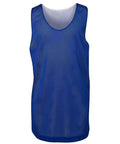 Jb's Wear Active Wear Royal/White / 6 JB'S Kids and Adults Reversible Training Singlet 7KBS2