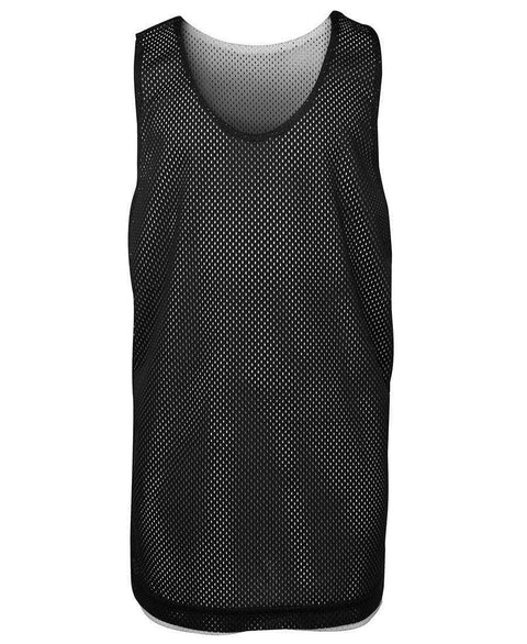 Jb's Wear Active Wear Black/White / 6 JB'S Kids and Adults Reversible Training Singlet 7KBS2