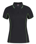 Jb's Wear Casual Wear Black/Pea Green / 8 JB'S Women’s Piping Polo 7LPI