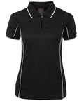 Jb's Wear Casual Wear Black/White / 8 JB'S Women’s Piping Polo 7LPI